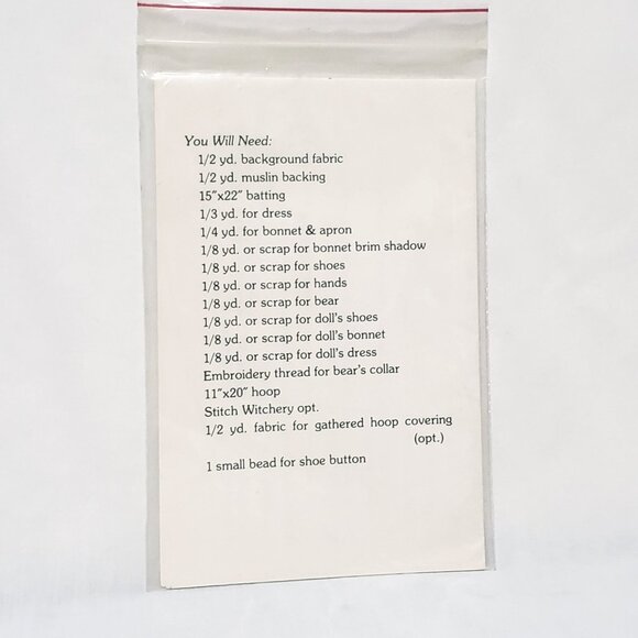 Hannah Goose Girl Creations Applique Sewing Pattern 1985 Linda Garrison - Picture 3 of 5